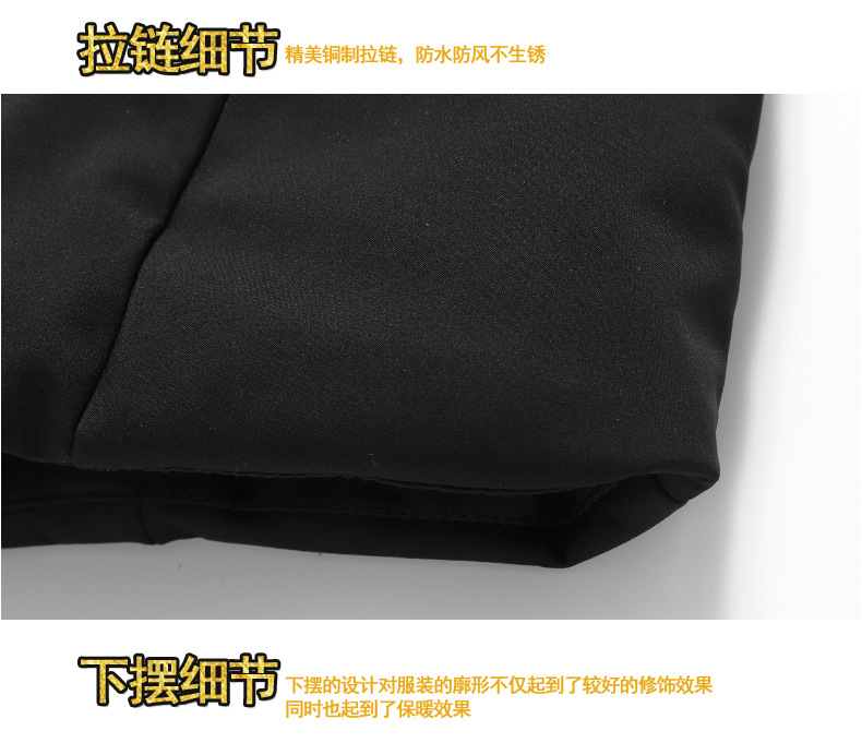 汤河之家2019中年男式长款羽绒服可脱卸连帽80%白鸭绒男立领棉服外套