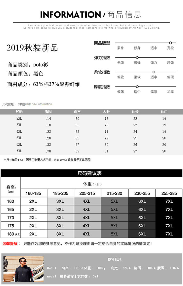 汤河之家 2019夏季polo衫加肥加大码短袖t恤翻领绣花保罗潮牌胖子男装