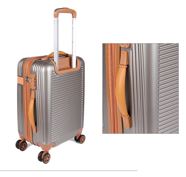 小童马 新款时尚旅行箱20寸铝框拉杆箱万向轮行李箱旅游登机箱C