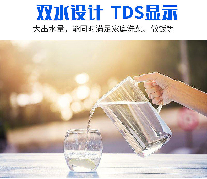 汤河店 五级快接TDS反渗透家用净水机反渗透净水器 直饮净水机双水机