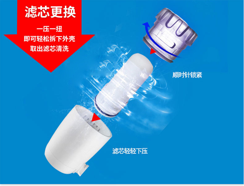 汤河店 1号龙头净水器家用可清洗泉水龙头过滤器