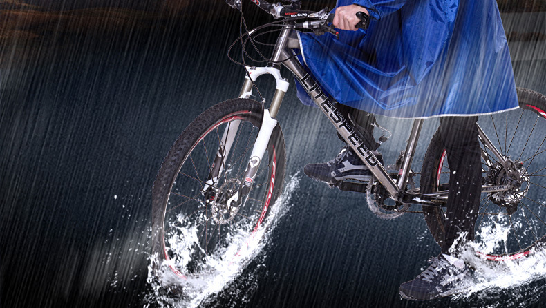 汤河店  雨披自行车雨衣成人电动摩托车加厚加大有袖雨披C