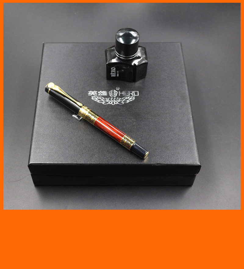 汤河店 礼品钢笔套装笔直尖0.5书写办公钢笔 商务钢笔套装