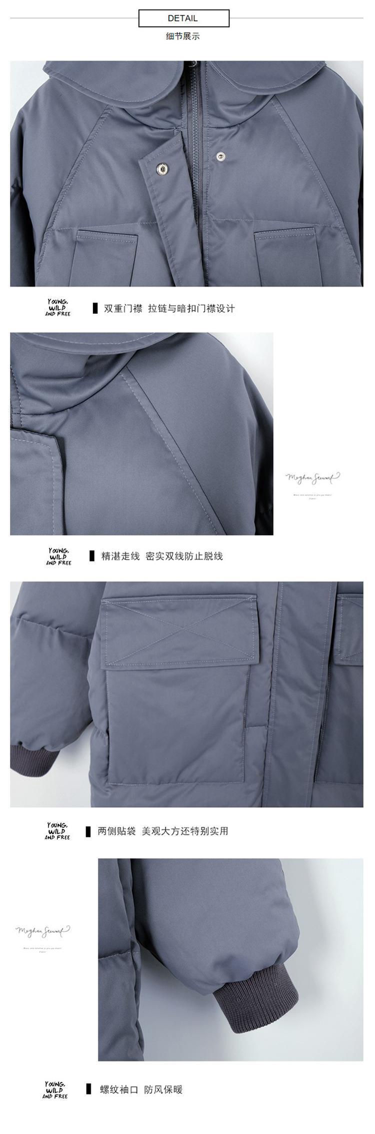 施悦名 加厚棉衣百搭棉袄2019年新款女冬羽绒棉服学生长款面包服外套A