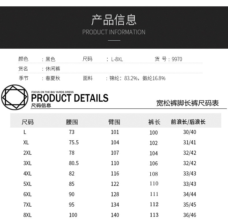 汤河之家 夏季薄款冰丝网眼空调速干运动休闲长裤男加肥加大码宽松弹力胖子A