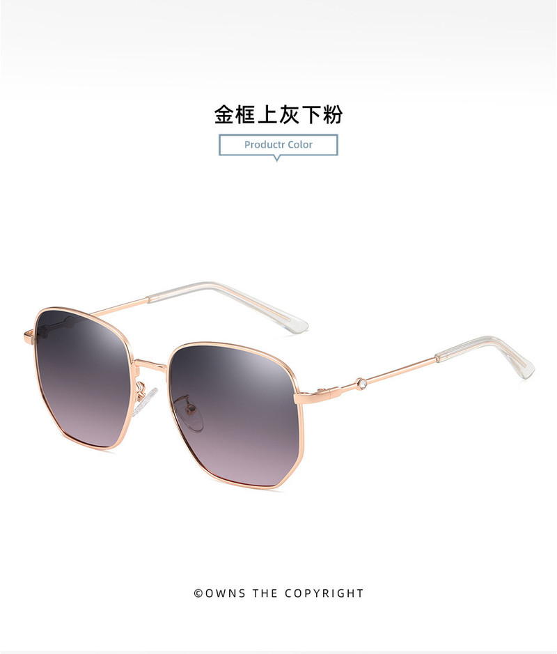  阿莎露2021新款太阳眼镜女 时尚韩版潮流偏光镜 网红街拍墨镜