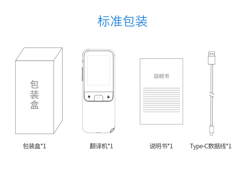 汤河店 智能语音翻译机同声在线翻译137国语言WIFI出国翻译器a