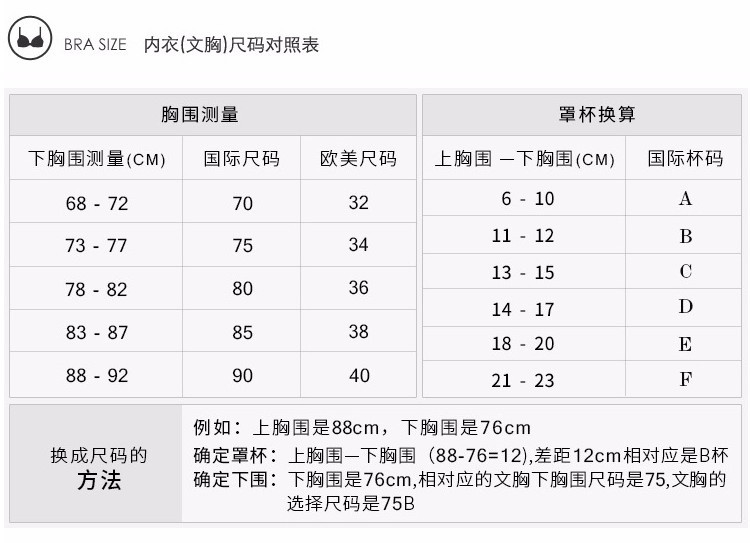 施悦名 法式性感蕾丝光面无痕深V聚拢少女无钢圈文胸 女士内衣c