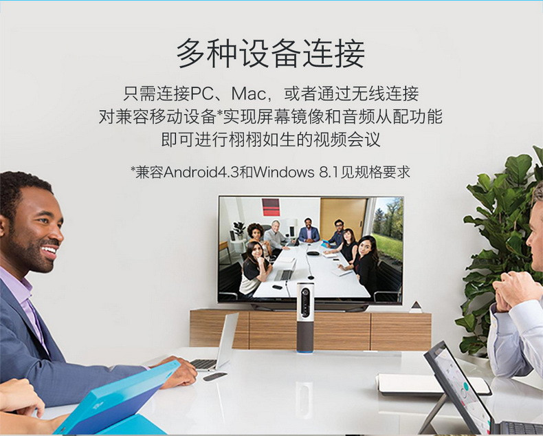 汤河店 Logitech罗技CC2000e高清会议网络摄像头ConferenceCam便携视频