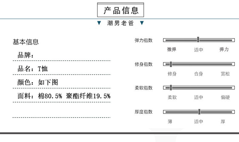 洋湖轩榭 秋季爸爸装长袖t恤男士宽松翻领衣服中老年男装大码体恤a