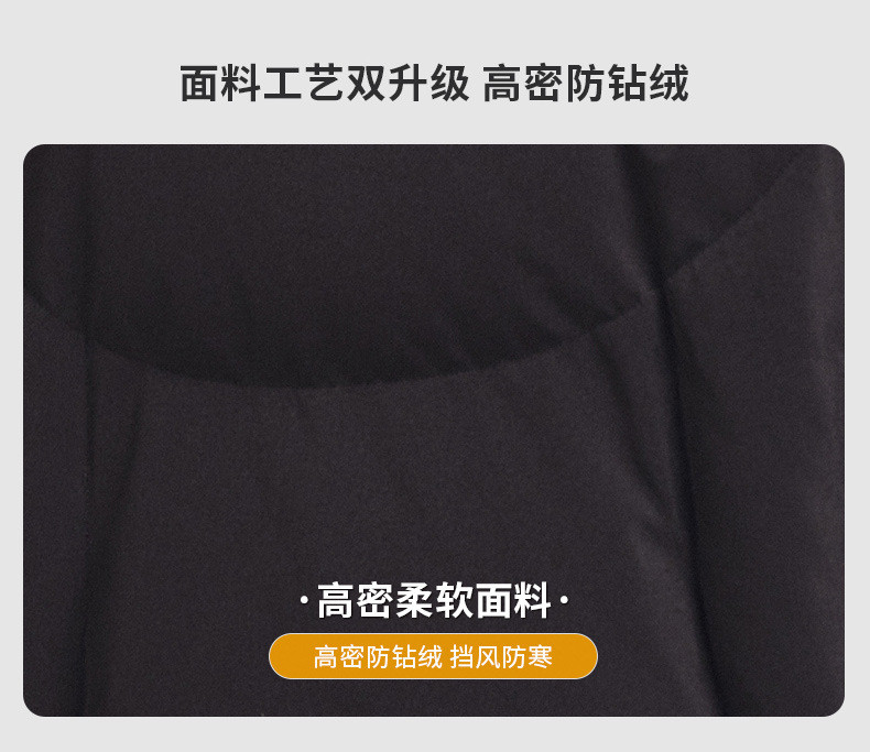 汤河之家 2021款冬季情侣加厚羽绒服时尚男女白鸭绒羽绒服长款潮流工装外套a