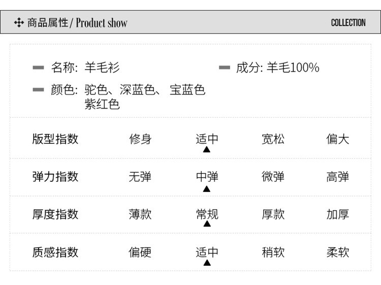 汤河之家 冬新款圆领冬季休闲青年套头蓝色罗纹底摆高领长袖毛衣a