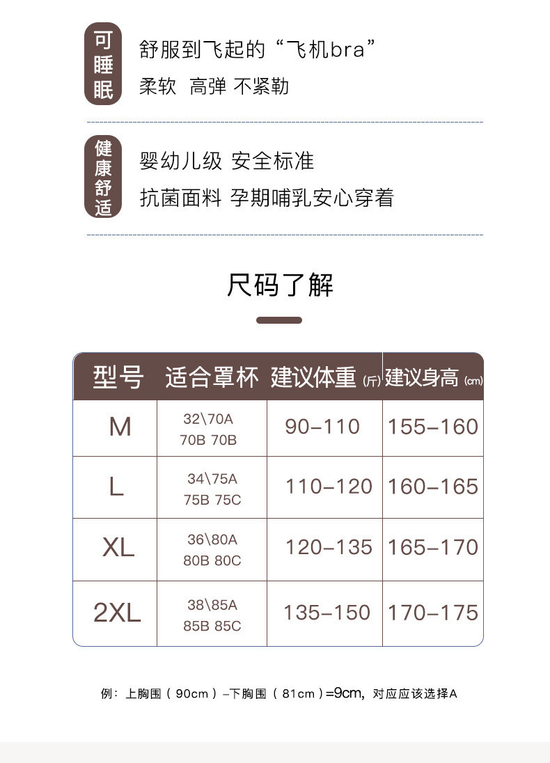 施悦名 泰国乳胶闺蜜内衣女一片式无痕无钢圈防下垂收副乳文胸超薄运动型a