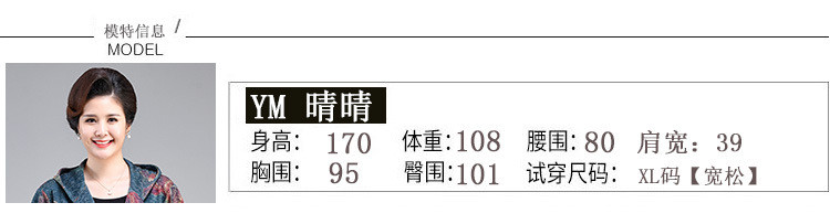 洋湖轩榭 344-2款中年休闲加肥外套妈妈春秋装太太上衣女新品帽服12XL加码a