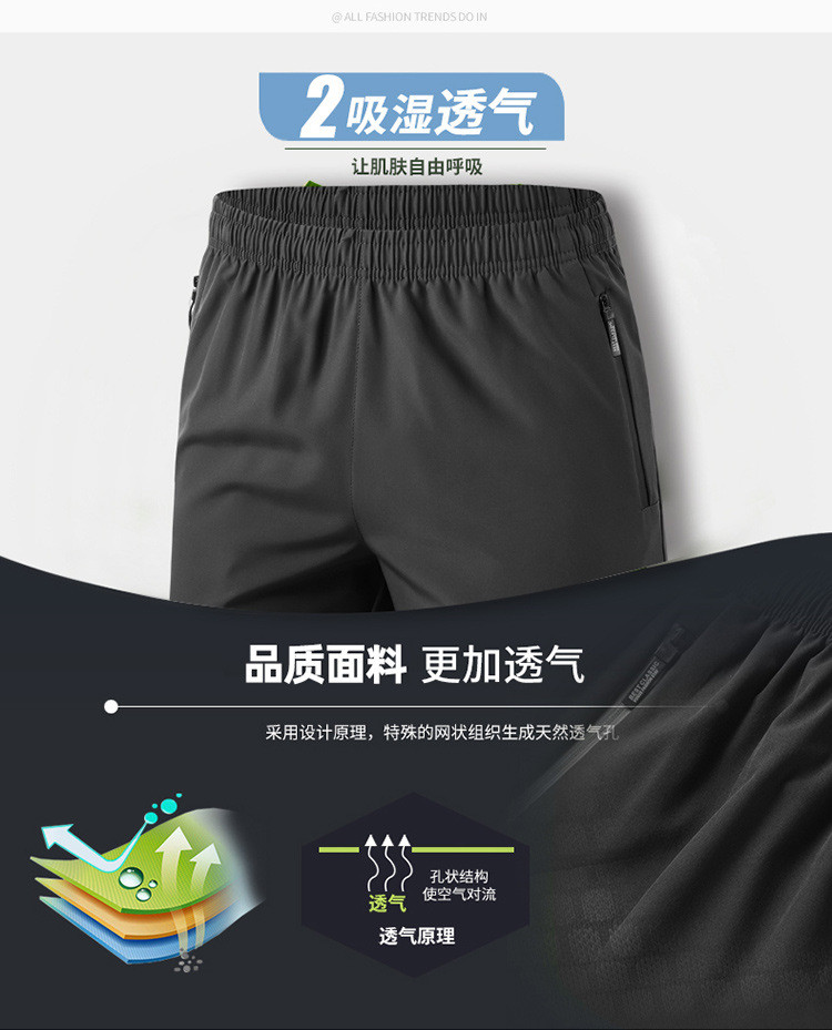 汤河之家 男士夏季休闲训练健身5分裤户外跑步运动速干弹力短裤大码穿320斤a