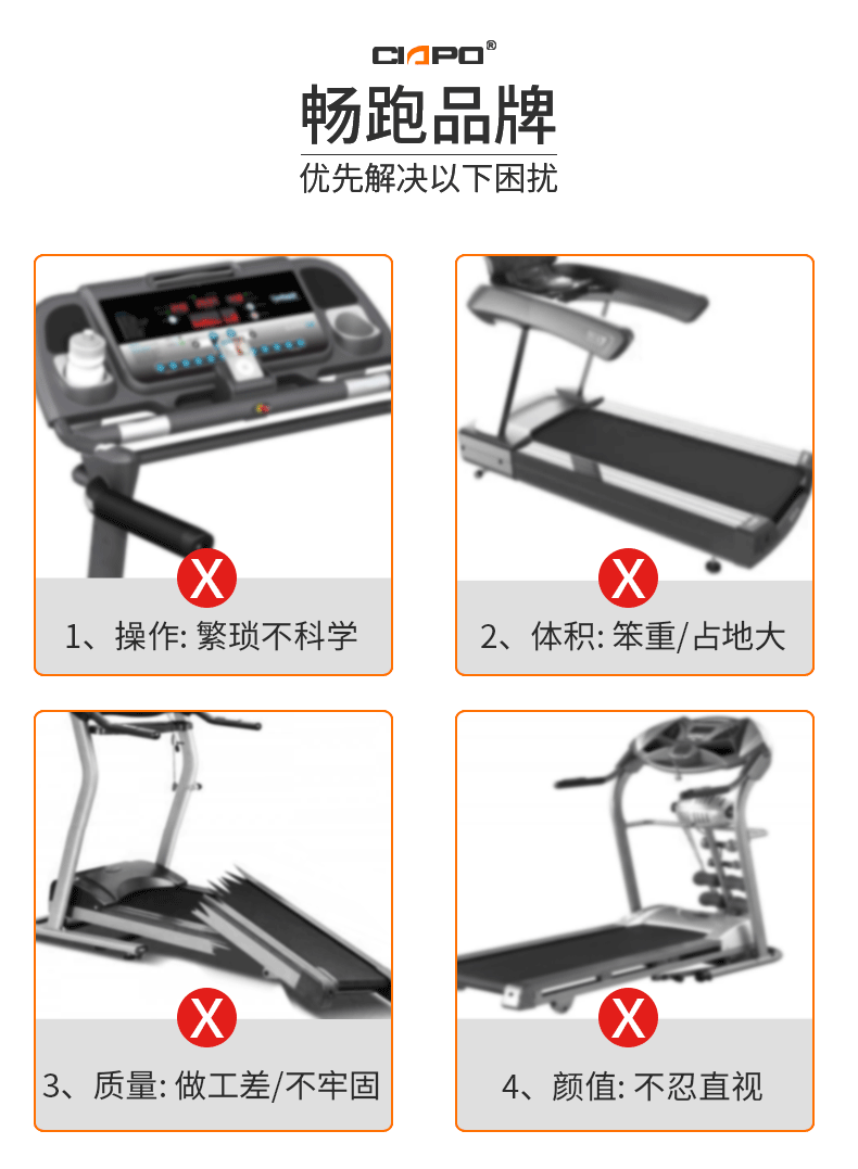 汤河店 畅跑T1跑步机家用小型超静音折叠电动跑步机健身器材礼品