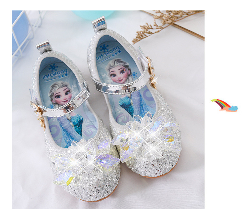 小童马 2021年新款小女孩女童公主鞋春秋儿童皮鞋艾莎软底单鞋
