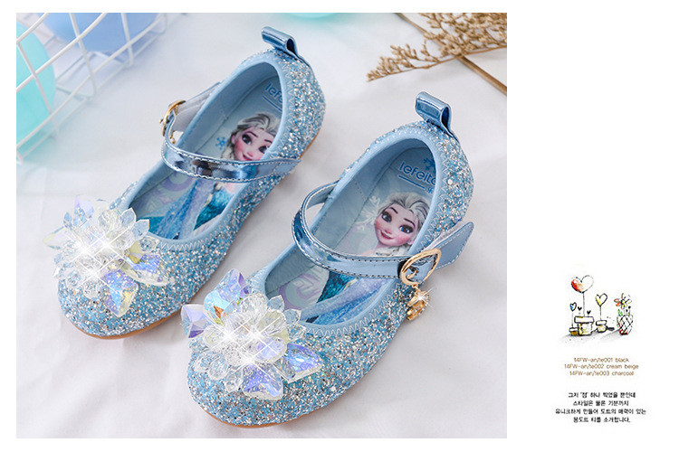 小童马 2021年新款小女孩女童公主鞋春秋儿童皮鞋艾莎软底单鞋
