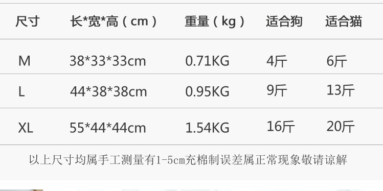 汤河店 猫窝四季通用猫屋别墅封闭式猫咪床狗窝泰迪宠物用品