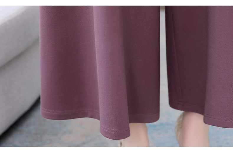 施悦名 休闲时尚套装女春装季2021年新款气质大码女装洋气阔腿裤两件套潮