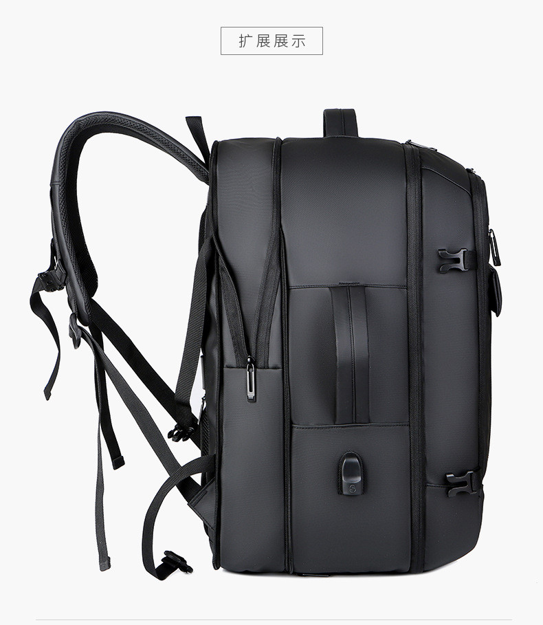 小童马 男士双肩包17寸电脑包跨境新款扩容防水牛津布大容量商务旅行背包