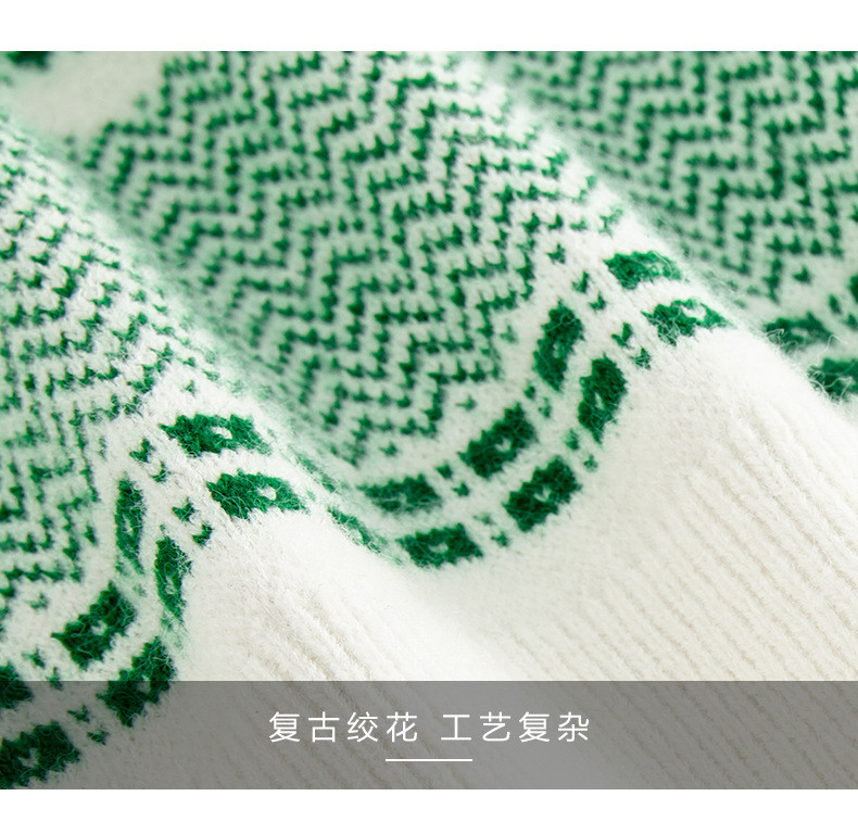 施悦名 日系毛衣女秋冬季2021年新款韩版宽松外穿慵懒风高级感套头针织衫