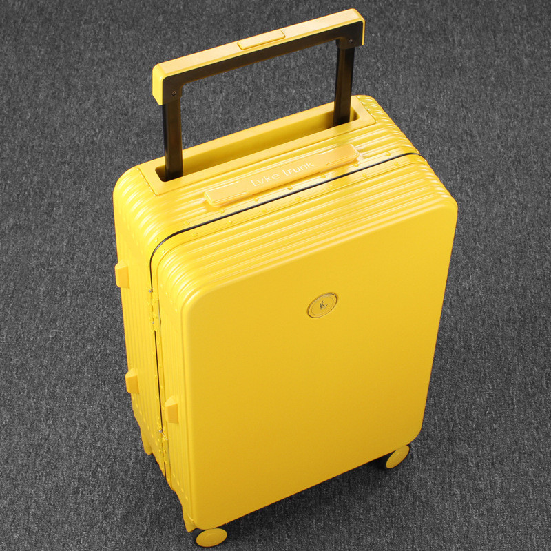 小童马 2021新款拉杆箱女26学生铝框行李箱万向轮宽拉杆旅行箱托运密码登机箱