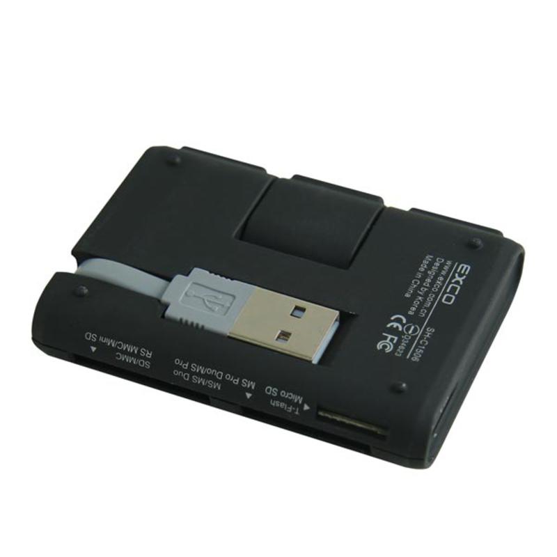 EXCO宜适酷 多功能USB HUB读卡器SH-C1506 白色/黑色