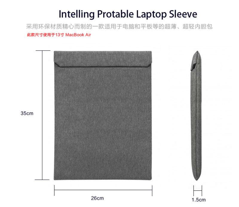 苹果笔记本内胆包 平板内胆包 便携收纳保护袋(For Macbook 13英寸)CFP01幻紫/浅红
