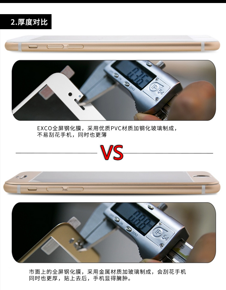 苹果6s全屏玻璃膜 苹果6s plus钢化屏幕保护膜/保护贴 iPhone6s/Plus