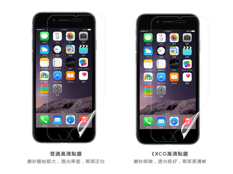 EXCO宜适酷磨砂/高清保护贴/保护膜 iPhone6/Plus  PM12/13/15/16