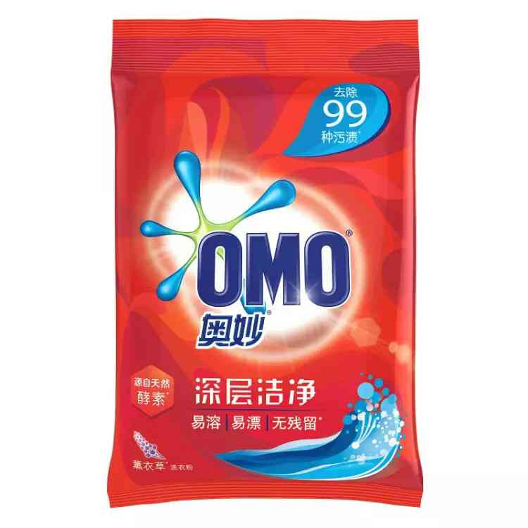 奥妙净蓝全效洁净清新洗衣粉1kg 强效 去污 洁净