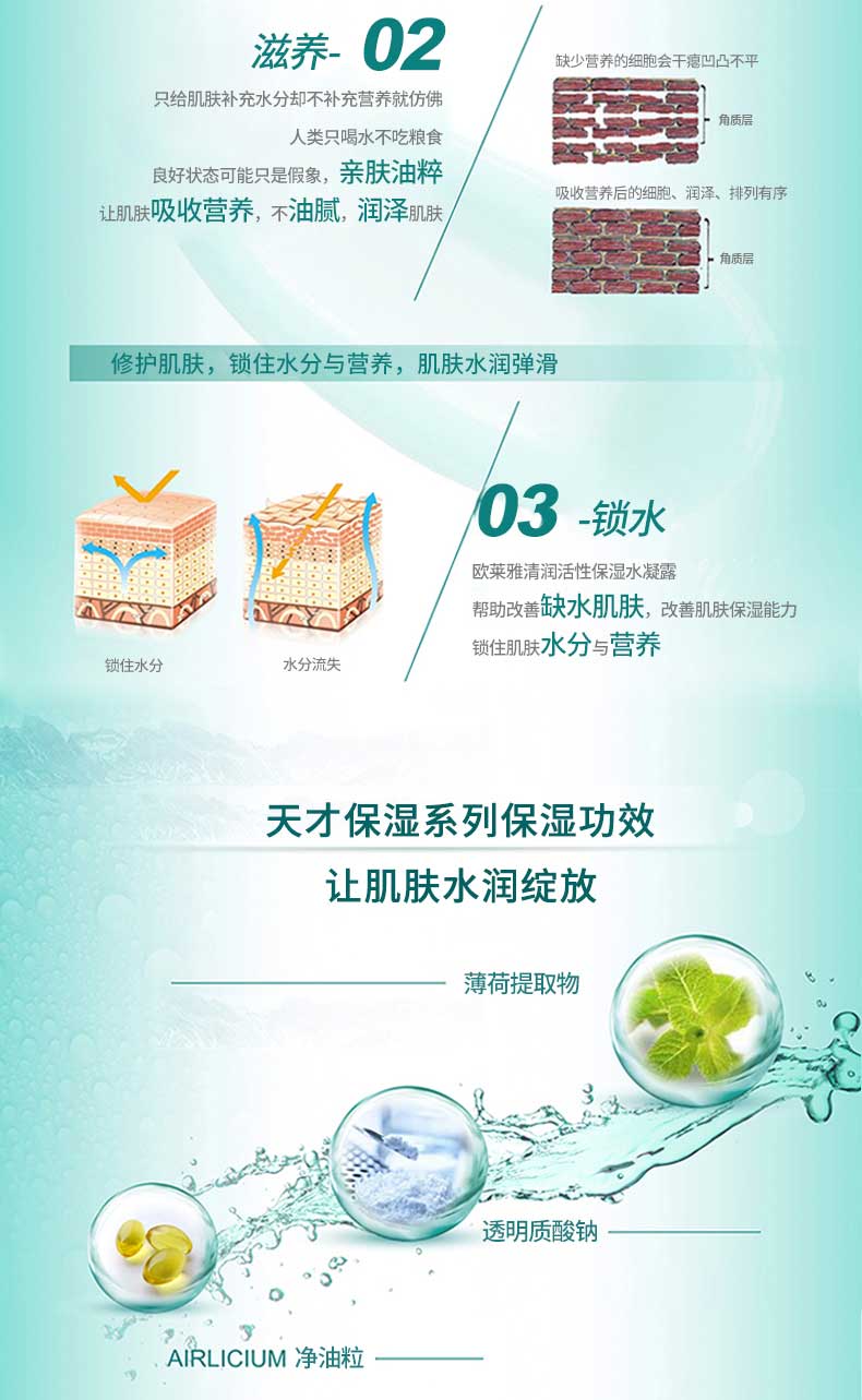 欧莱雅清润多重活性保湿清新水凝乳110ml 补水锁水滋养