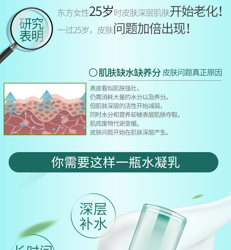 百雀羚气韵肌源透润丝滑水凝乳100ml  乳液补水保湿滋润面霜女清爽不油腻