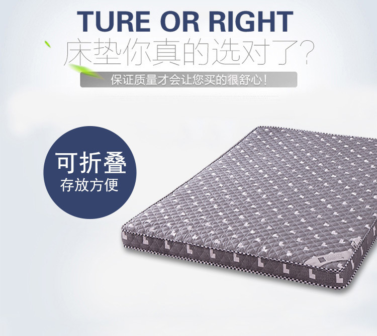 台湾红蜻蜓 全棉床垫  1.8米1.5米（花色图款随机配送）