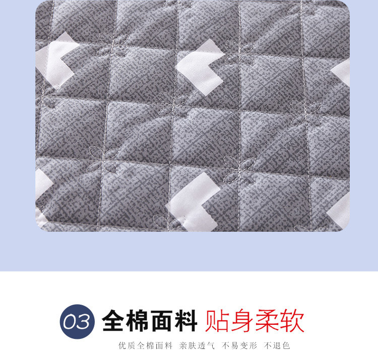 台湾红蜻蜓 全棉床垫  1.8米1.5米（花色图款随机配送）