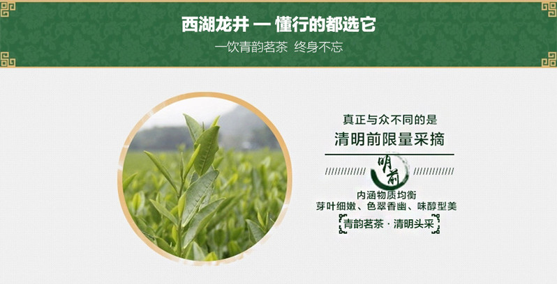 【浙江特产】西湖龙井2020年雨前新茶茶农直销一级250g简包装