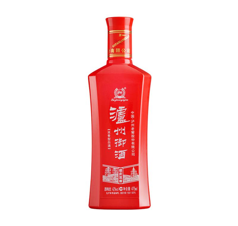 泸州老窖泸州御酒 42度 福庆双辉 475ml 浓香型白酒