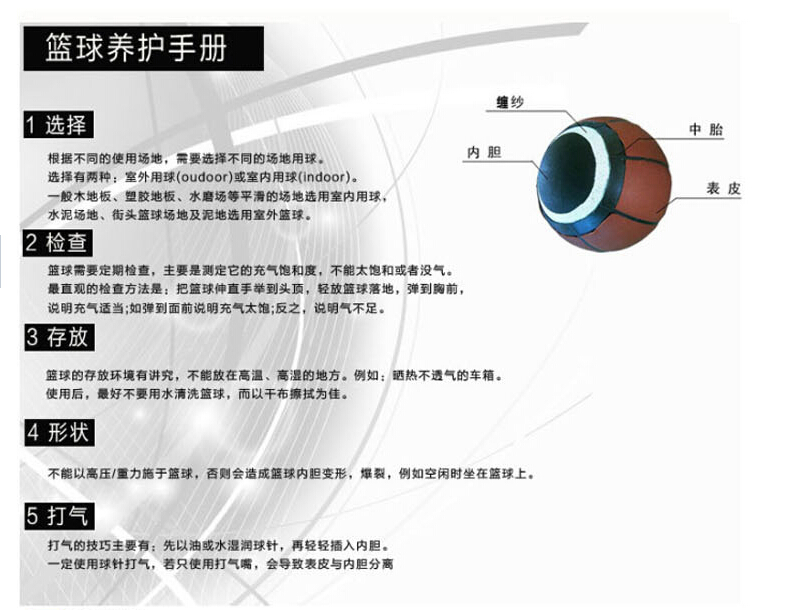 万佳体育用品 WJ-129篮球 学生训练用球 室外水泥地篮球 耐磨耐用