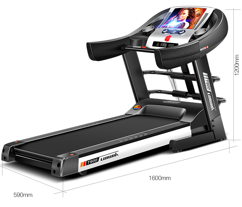 立久佳跑步机 家用静音折叠减震跑步机健身器材升级款T900彩屏