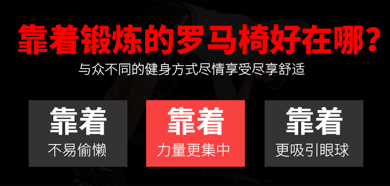 凯康 罗马椅 山羊挺身多功能健身椅锻炼腰腹肌背部训练家用健身器