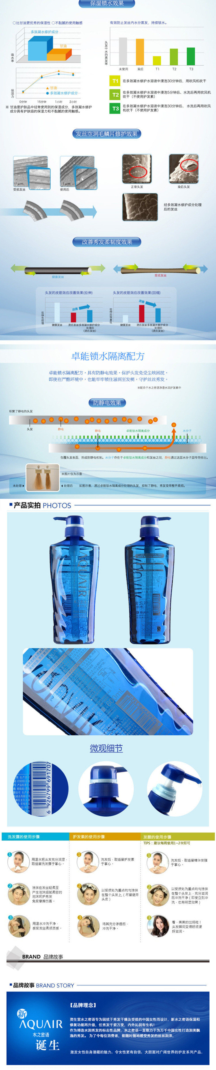 资生堂Shisheido 水之密语净澄水活洗发露 600ML（控油型）