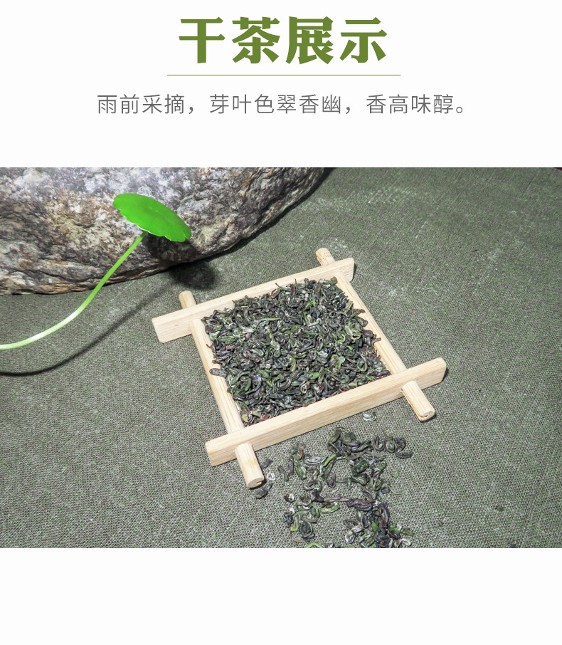 益龙芳2020新茶明前早春春茶开化龙顶芽茶雀舌绿茶茶叶嫩芽高山云雾鲜爽30g