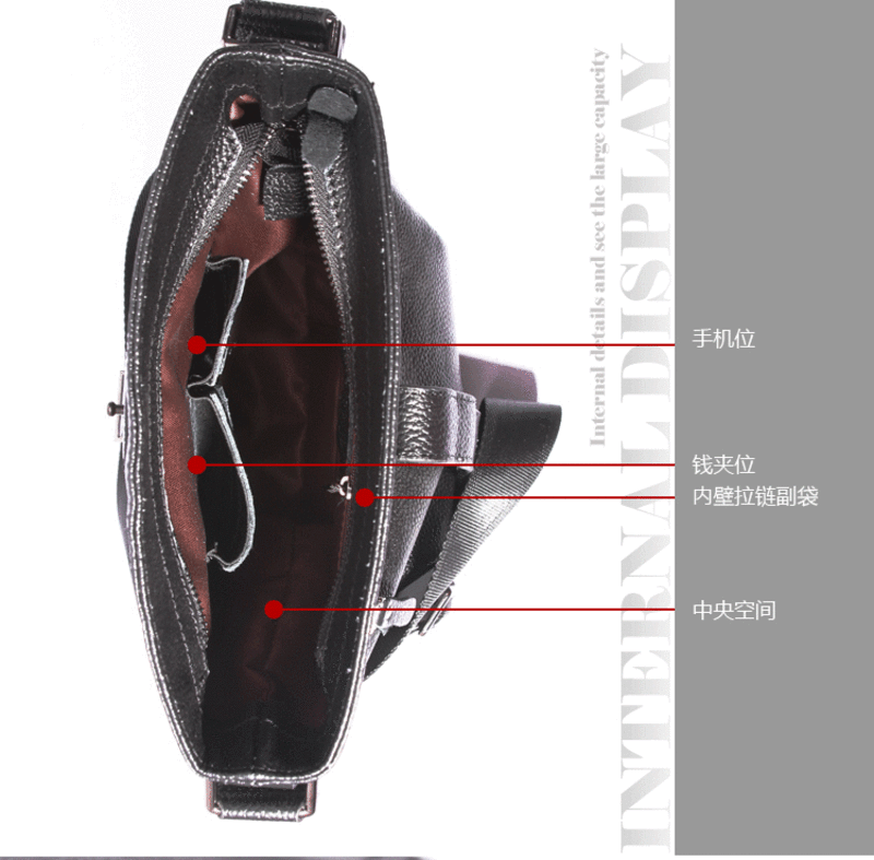 清仓处理商务休闲男包竖款单肩斜挎包包男款头层牛皮手提包男式新款真皮包