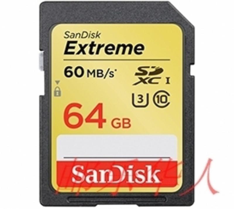 闪迪(SanDisk)64GB UHS-I 至尊极速SDXC存储卡(读速60Mb/s)