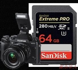  闪迪(SanDisk)64GB UHS-II至尊超极速SDXC存储卡(读速280Mb/s)