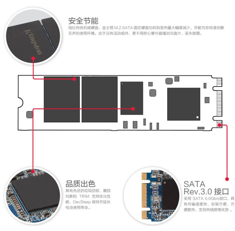 金士顿（Kingston）M.2系列 120G NGFF 固态硬盘