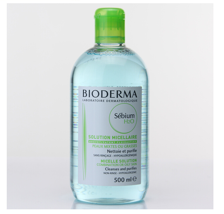 【青田馆】贝德玛Bioderma清洁毛孔洁肤卸妆水液 蓝水 500ml