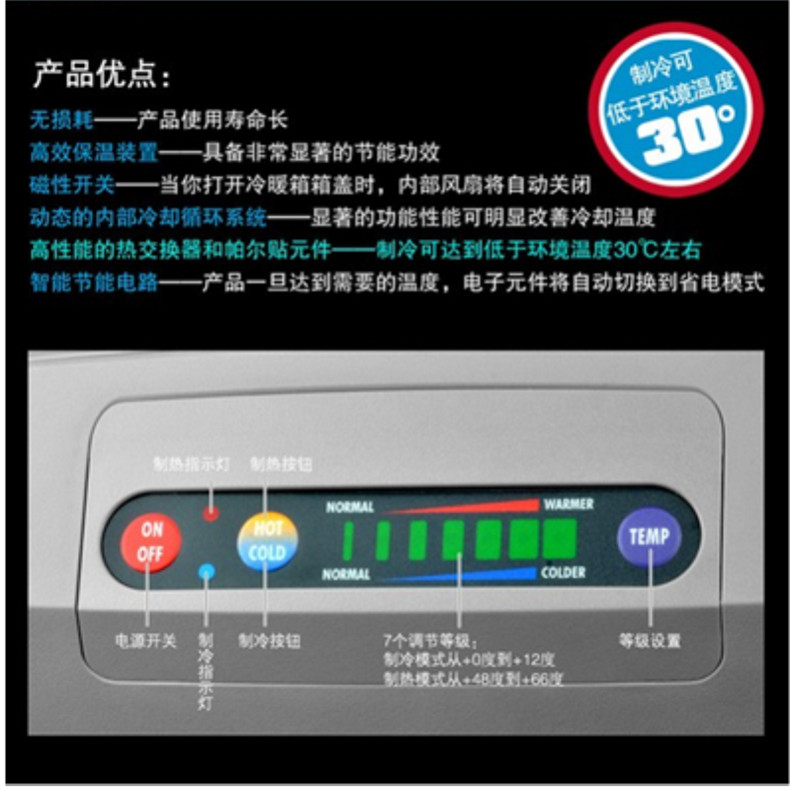 美固TCX14车载冰箱可车家两用双制冷藏冷暖箱小冰箱迷你家用制冷冷冻