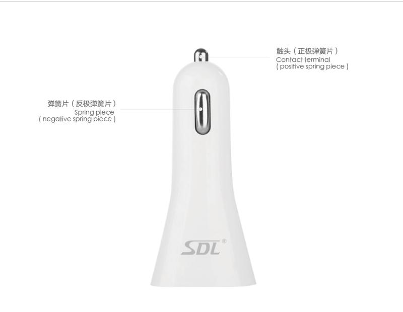 爱德龙（SDL）G09 苹果 安卓 手机充电器头 多USB端口输出 适配器插头 2.1A